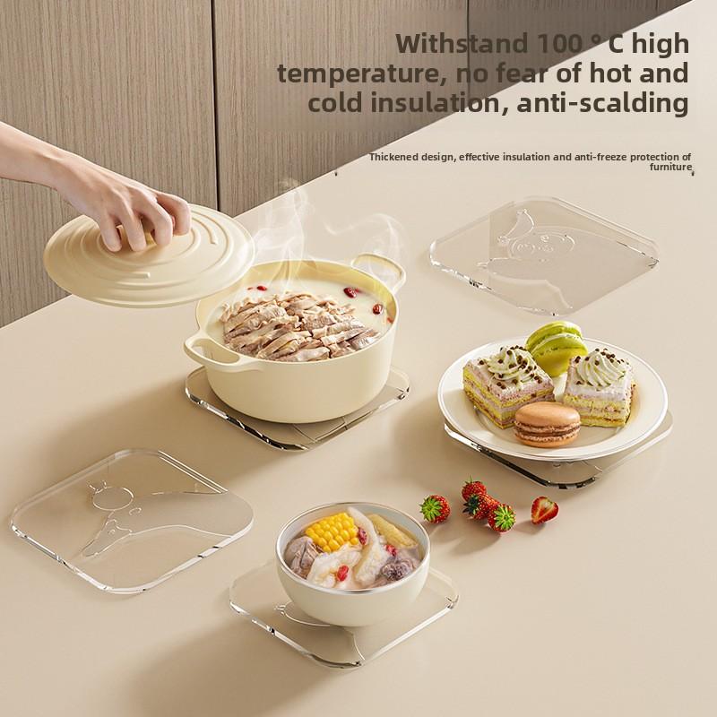 Kitchen Thickened High-temperature Resistant Odor-free and Non-washable Vegetables Household Insulation Mat