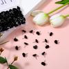 120 Pcs Black Heart Push P, Decorative Cute Push P for Travel Picture Photo Bulletin Board Wall DIY Craft Home School Office