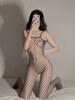 Sexy Lace Lingerie Women's Transparent Catsuit Open Crotch New Body Stockings For Sex Sling Halter Backless Teddies Bodysuits