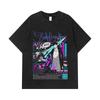 275 GSM Gewaschene T-Shirts 100% Baumwolle Solo Leveling V1 Arise Aufdruck Unisex Schweres Baumwoll-T-Shirt