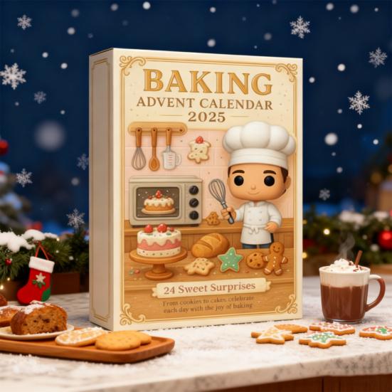 Vánoční pečení Adventní kalendář 24denní odpočítávání Sezónní kalendář očekávání Domácí dekorace Autodoplněk