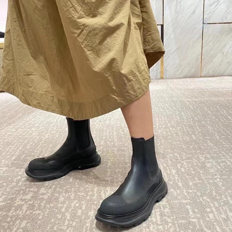 Women's Thick Bottom Boots  Autumn and Winter Marten Shoes Boots Designer Women's Shoes Knee High Chelsea Boots