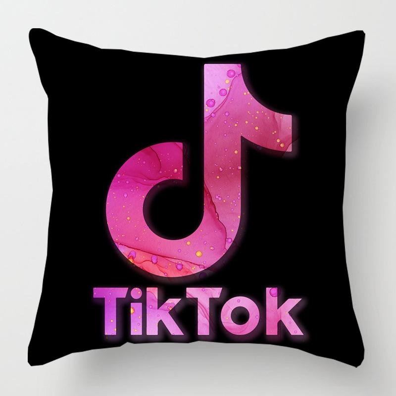 Cover Tiktok Cushion Decorative Soft Pillow Case Sofa Car Throw Protector 18inch