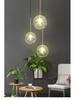 Kugelförmige Glasblasen-Hängeleuchte für elegante Restaurant- und Bar-Dekoration