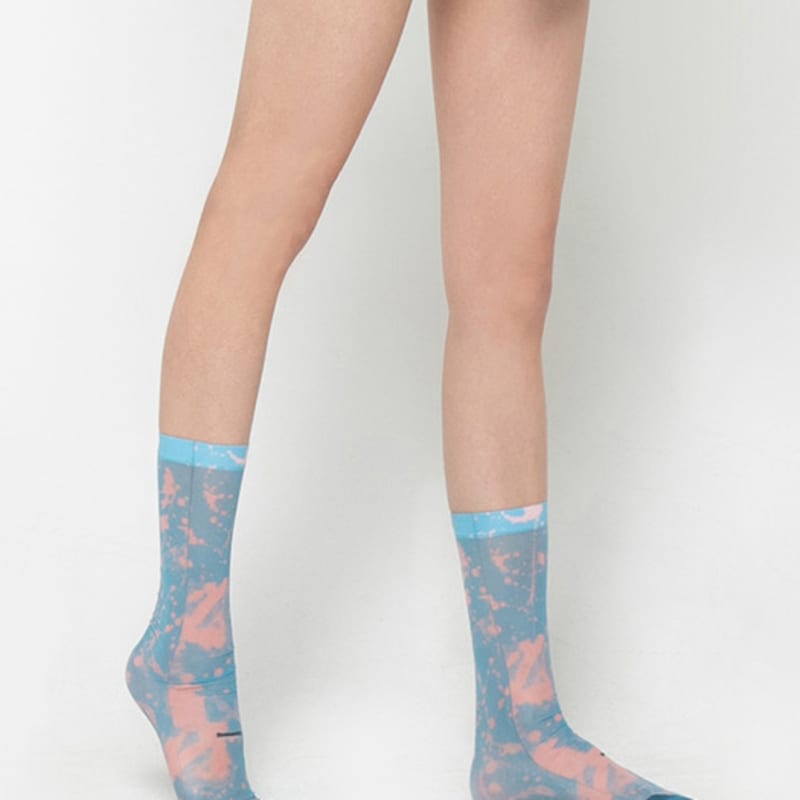 Romantic Tiger Freestyle Pastel Crew Stockings