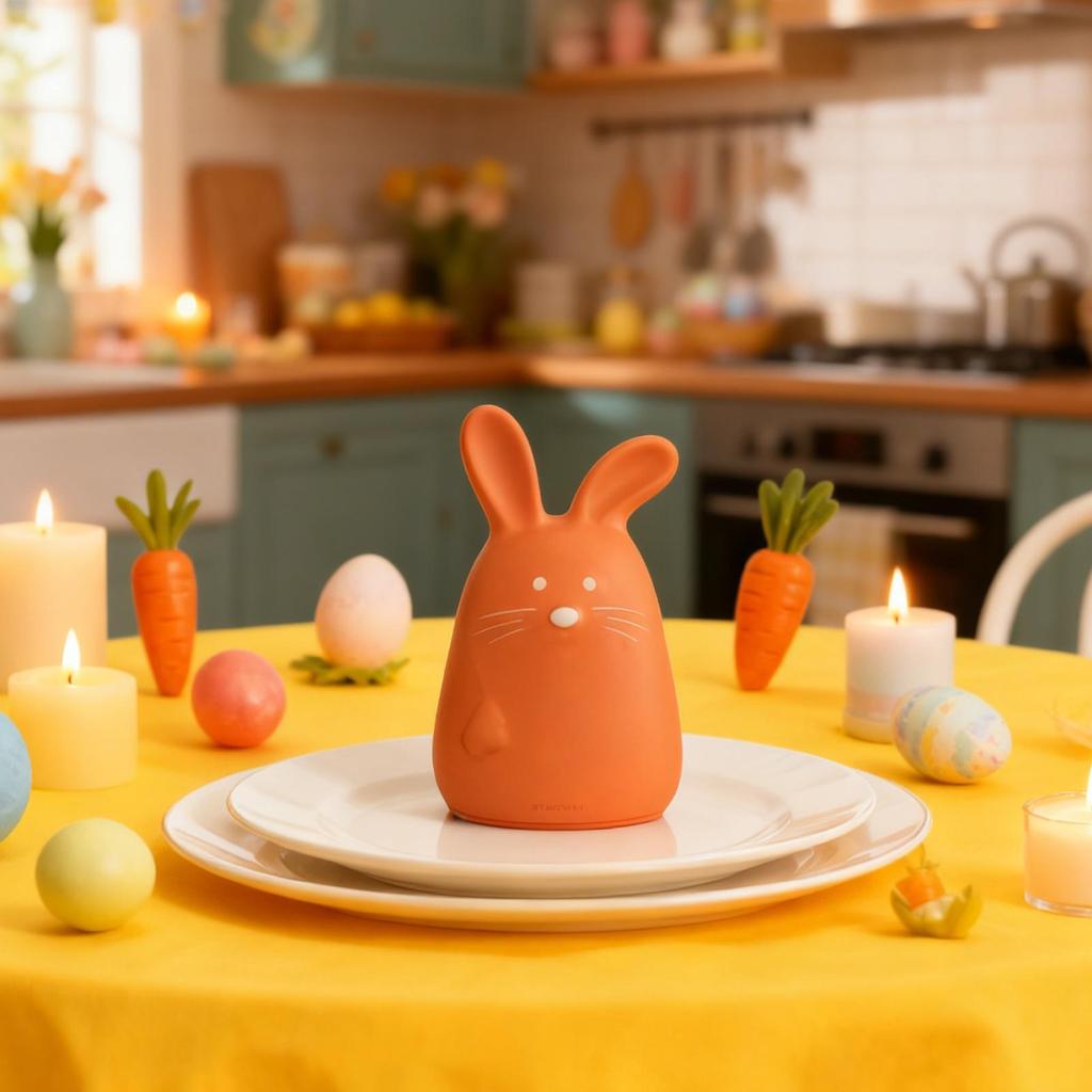 Bunny Silicone Mold Geometric Facet Cute Thanksgiving 3D Silicone Mould Bunny Shaped Mold For Holiday Party Offices Home Room