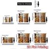 2pcs, 2D FLAT PRINTING Curtains (Without Rod) Forest Fawns Halloween Festival Fashion Curtains Polyester Curtains Decorations