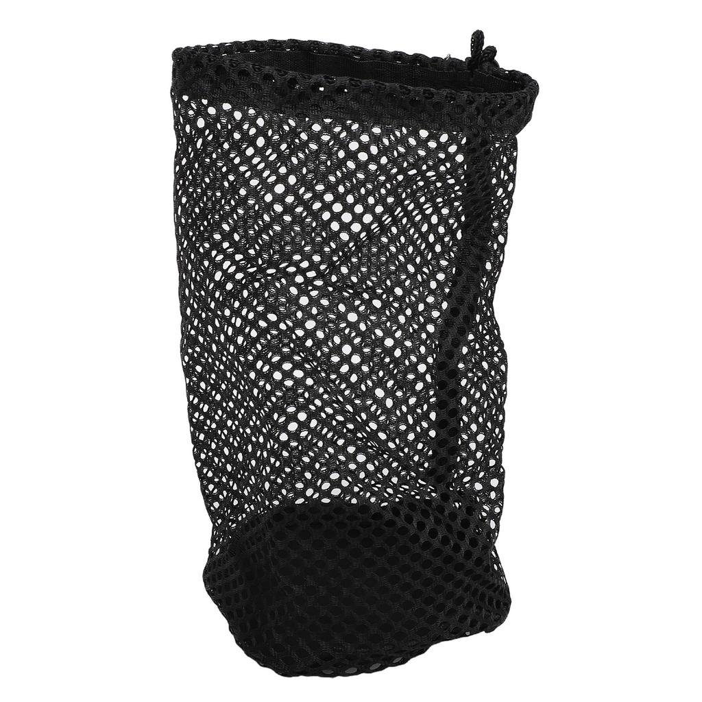 Nylon Mesh Carry Bag with Sliding Drawstring Lock Closure See Through Mesh Sports Equipment Bag for Gym Shower