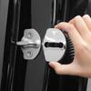 ALX1 4Pcs Stainless Steel Car Door Lock Buckle Cover Accessories For Tesla Model-3 Model-S Model-X Model-Y Cybertruck Roadster SpaceX