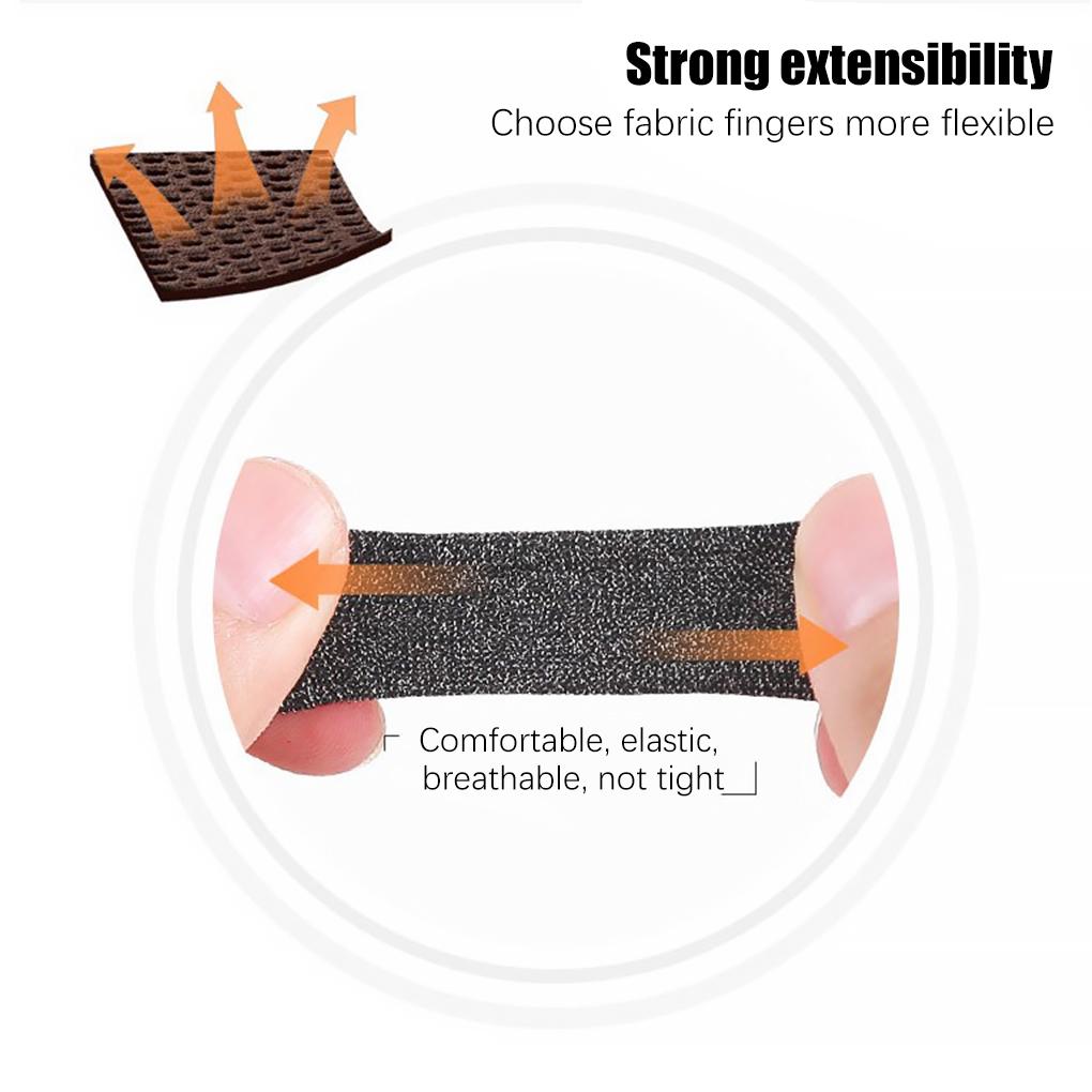 2Pcs Game Fingertip Sleeves Sweat Proof Anti-slip Breathable Screen Protective Gloves Kit Portable Gaming Parts
