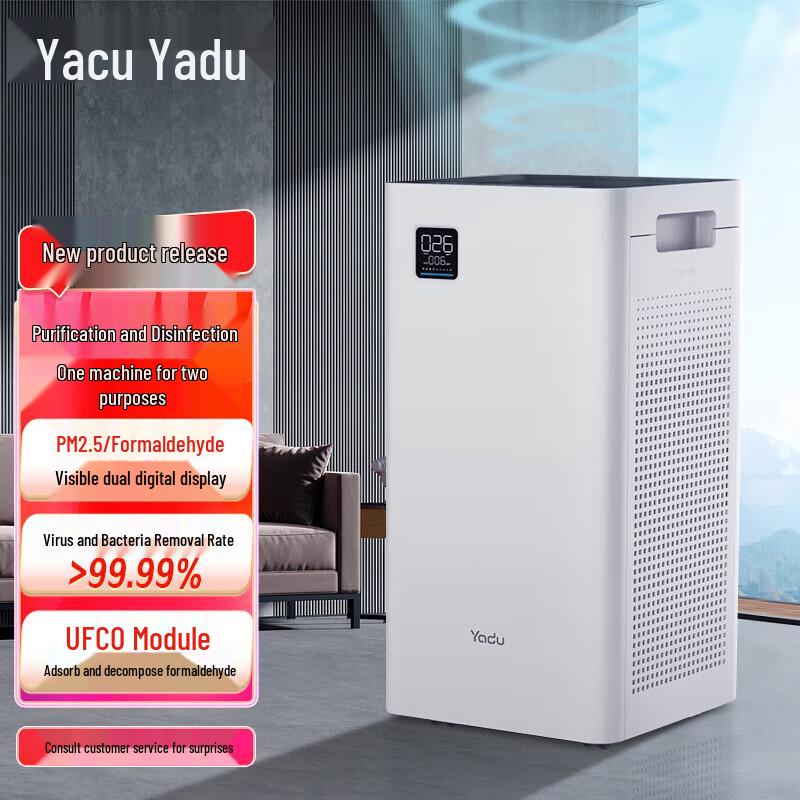 Умный очиститель воздуха YADU KJ550F-T550 Штепсель CN (адаптер в комплекте)