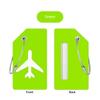 1Pc Soft Silicone Luggage Tag 7 Optional Colors Boarding Pass Baggage Name Label For Women Men Travel Use