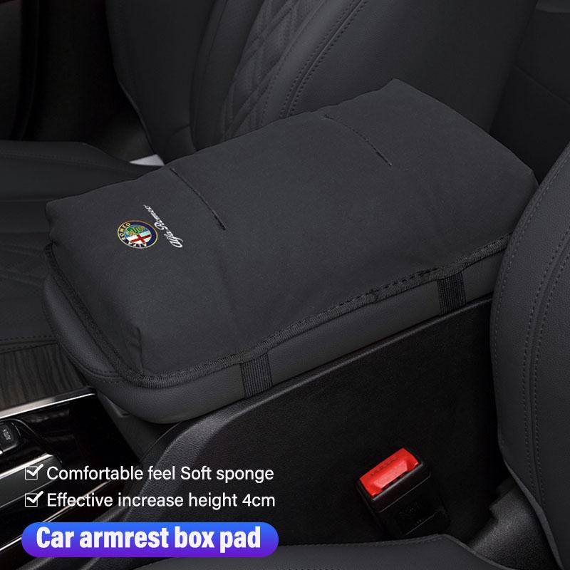 Car Armrest Box Pad Auto Armrest Mat High Quality Accessorie For Alfa Romeo 4C 159 166 Spider Giulia Giulietta 156 Tonale 147 8C