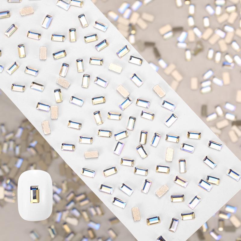 Crystal Moonlight Special-Shaped Diamond Cold Blue Moonlight Flat Bottom Diamond Mixed Horse Eye Water Drop Love Nail Art Diamond Jewelry