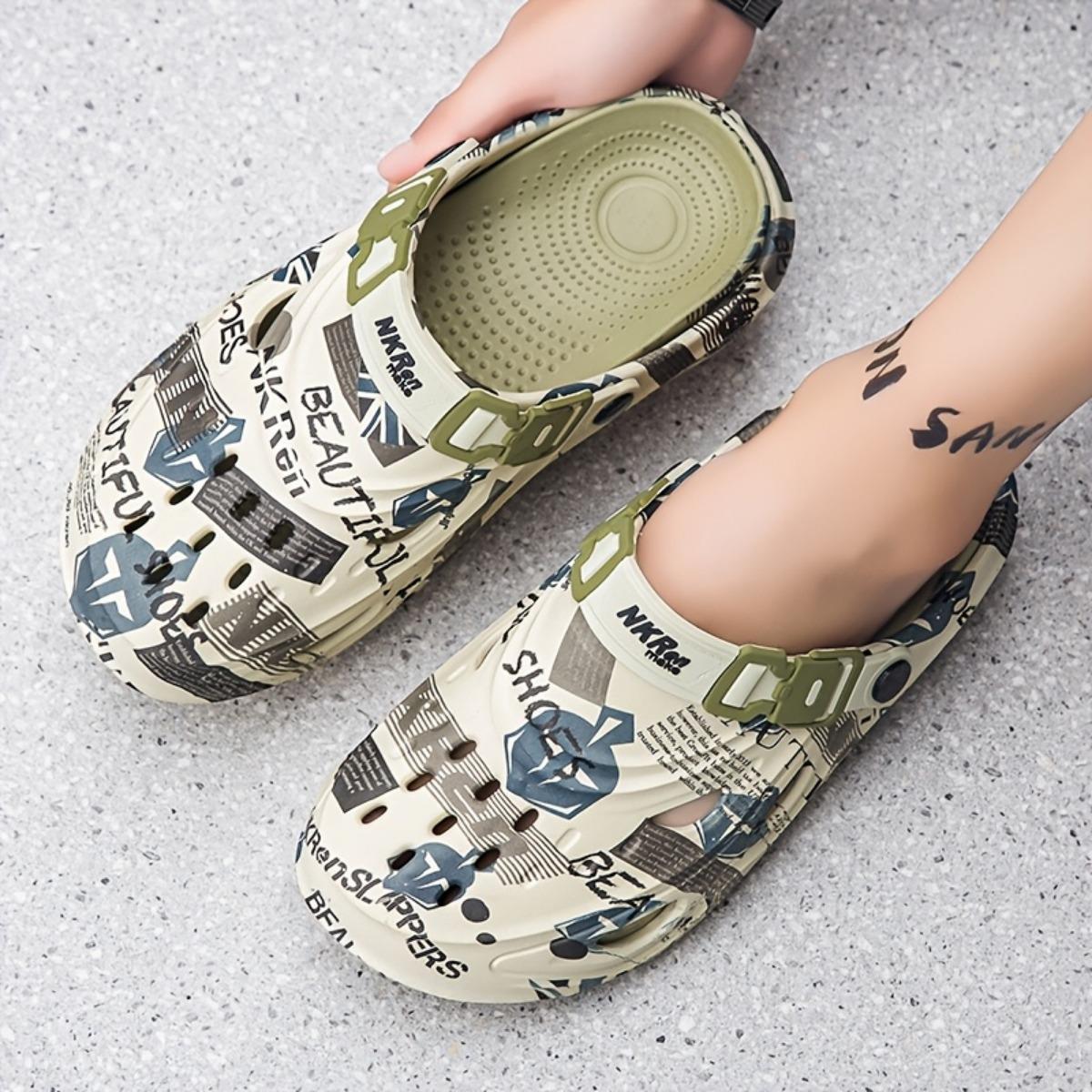 

Мужские модные и трендовые пляжные тапочки, повседневные и легкие, удобные летние сандалии 43-44 зелёный