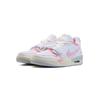 Jordan Legacy 312 101, Powder Love Letter Low Top Vintage Basketball Shoes Men's White Pink HJ9199-111(Team196-)