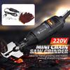 5 Speed Mini Chain Saw Sharpener Electric Grinder Machine Sharpening Kit Rotary Polishing Power Tools with Gloves 37000rpm 180W