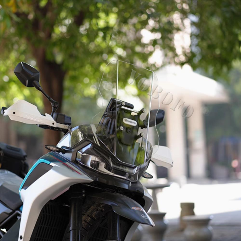 Heightened and Modified Motorcycle Windshield Windscreen Front Glass Accessories For CFMOTO 800MTX 800MT-X 800 MTX