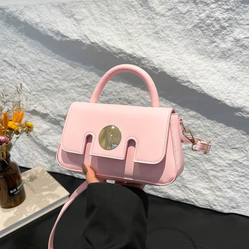 Spring simple fashion small square bag casual commute shoulder messenger bag niche design versatile temperament bag