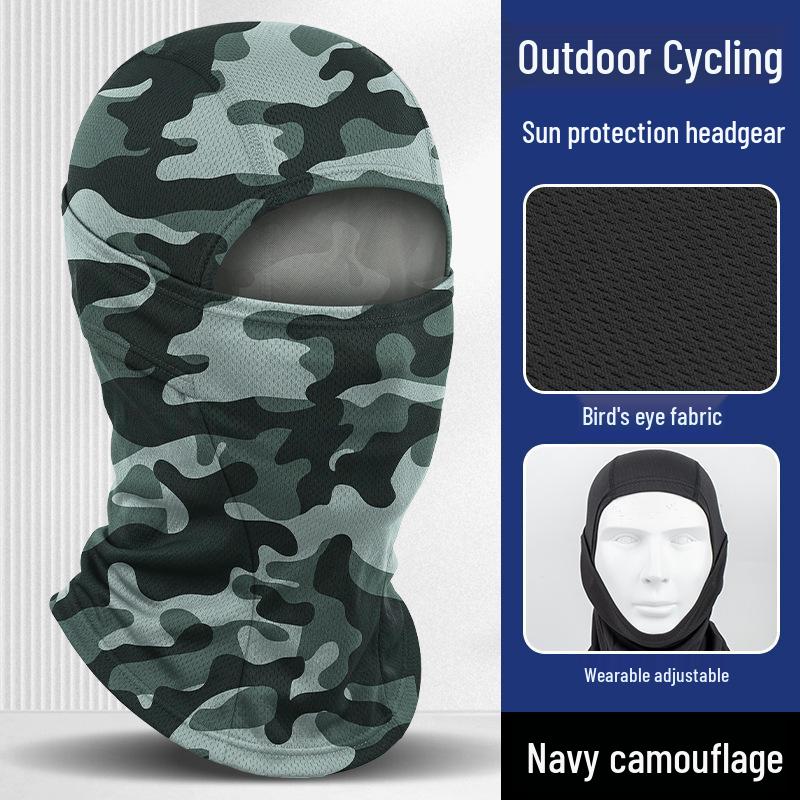 Quick-Dry Multifunctional Summer Cycling Face Mask: Breathable, Sun-Protective, Ice Silk Balaclava & Headband