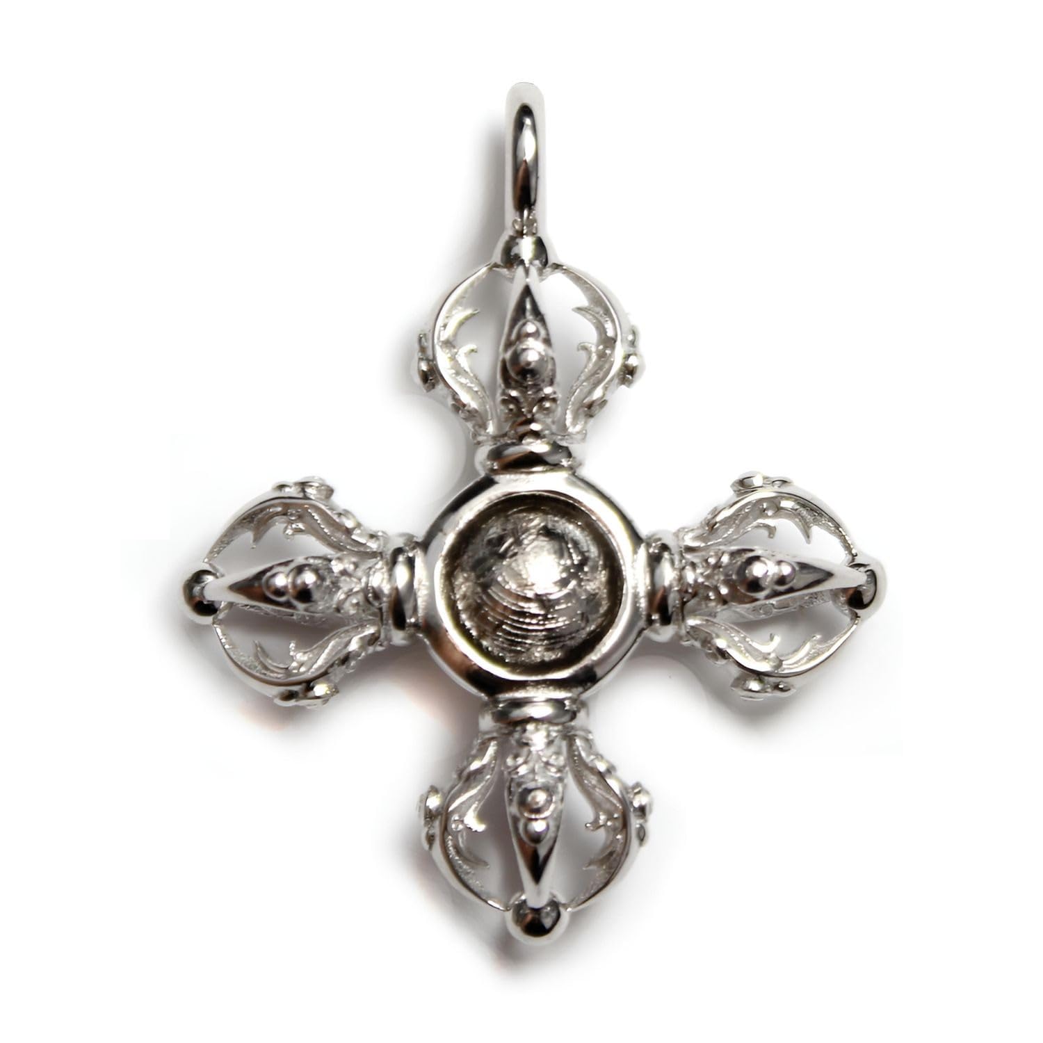 

[Mizal] Gibeon Meteorite Katsuma Pendant, 925 Silver, Tibetan Buddhist Ritual Item