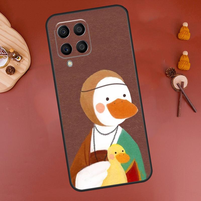 Cartoon Cute Animal Duck Case For Samsung Galaxy M12 M13 M14 M54 M23 M16 M11 M21 M31 M20 M34 M52 M32 M36 M56 M15 M55