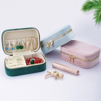 Velvet Jewelery Storage Case Square Necklace Storage Case  Jewelry Accessories