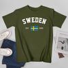 Unisex Unisex Sweden EST1905 Independence Day Tshirt Tees T Shirts WoUnisex Boys 100 Cotton TShirt