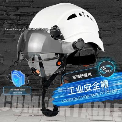 Dalinwell Impact-Resistant Safety Helmet with Dual Goggles & Noise-Reducing Earmuffs