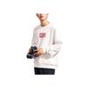 Anta Lifestyle Series Solid Color Pullover Long Sleeve Sweatshirt Unisex sweatshirt Milky-White 972338710-1