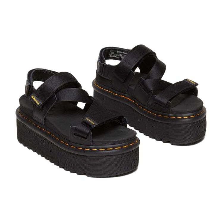 Dr. Martens Kimber II Logo Popruhové Sandály Dámské Černé 31805001