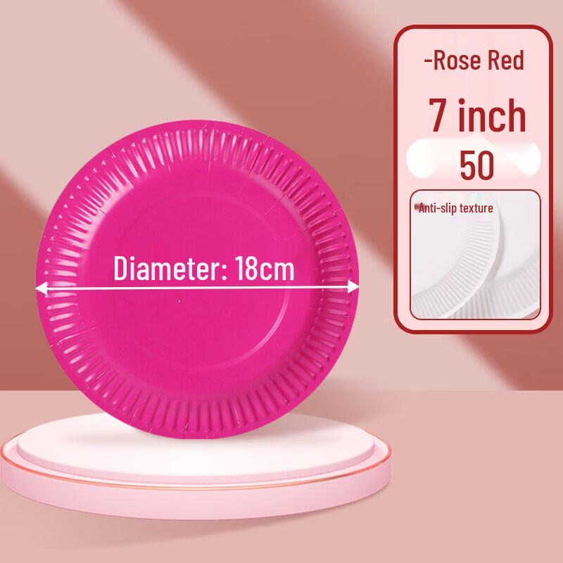 Eco-Friendly Disposable Round Paper Plates