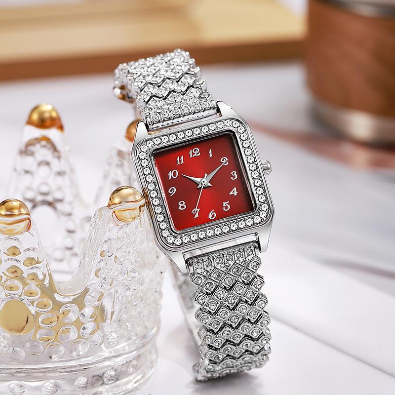 Nieuwe Mode Dames Armband Vierkante Horloges Dames Quartz Polshorloge Voor Valentijnsdag Verjaardagscadeaus