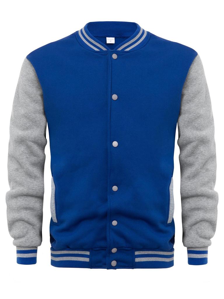 Stile Invernale Uomo Plus Velluto Taglia Europea Felpa Cardigan Giacca da Baseball