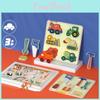 Vehicle Engineering Wooden Puzzle Blocks For Kids Learning Recognition Shape