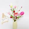 Florals Arrangement Artificial Tulips Flower Valentine’s Day Home Vase Decoration Decorative Sprays Branches Stems