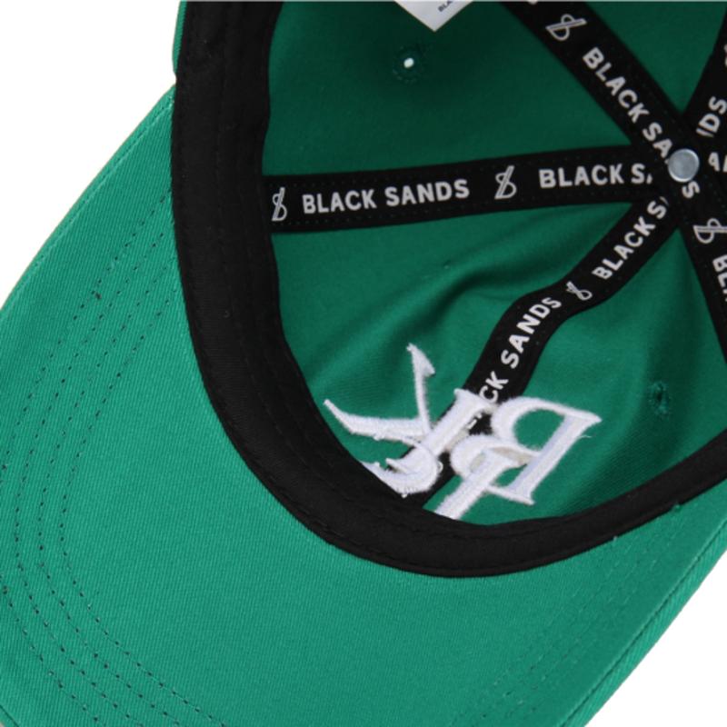 BLACK SANDS Symbol Chic Trip Embroidered Ball Cap_Green