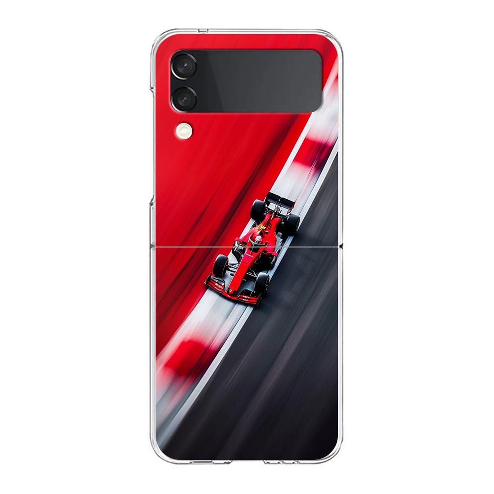 

Phone Cover For Samsung Galaxy Z Flip 7 6 5 4 Case Transparent For Samsung Z Flip 3 Hard PC Shell Nurburgring F1 Circuit Pattern Z Flip 3