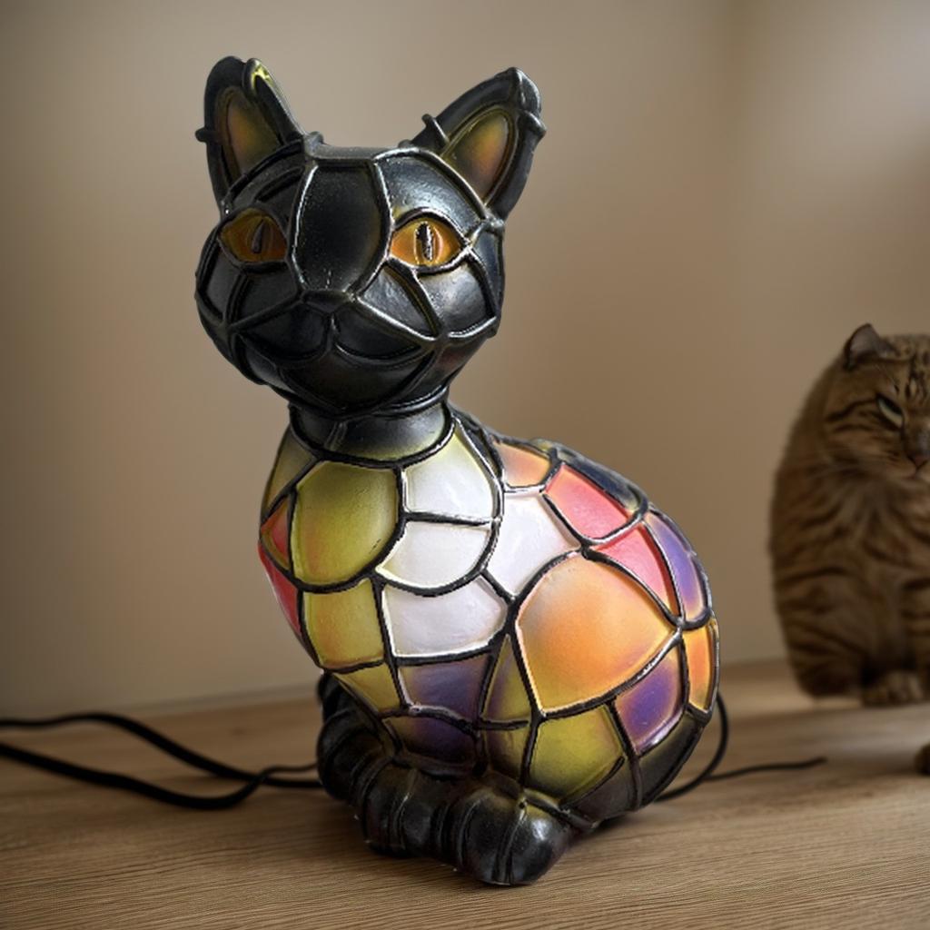Umělecké noční světlo ze série psů, Francouzská lampa, Lampa Corgi, Stolní noční světlo z barevné pryskyřice, LED roztomilý mazlíček na stůl, Vintage zvířecí domácí dekorace
