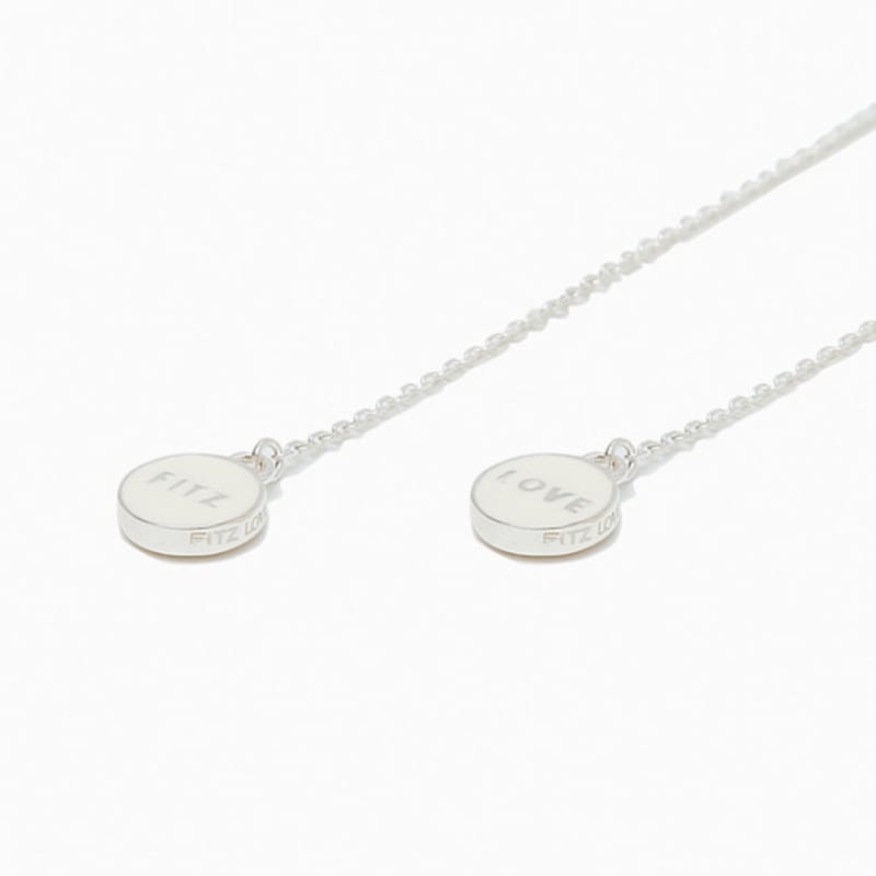 

FITZGERALD LOVE Kulech Silver Drop Earrings BLACK