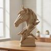 Horse Statue with Pedestal Base Western Head Vintage for Collectors