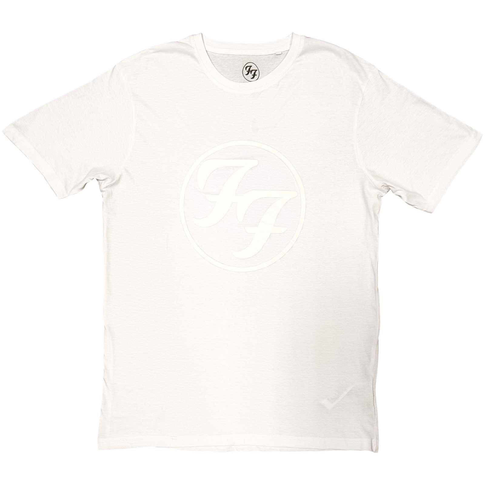 Men s Foo Fighters Ff Logo T-shirt X-Large White S