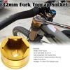 32mm Bike Fork Topcap Socket Tool Compatible for Fox Fork Series of 36,38,40 Use for 3/8" Ratchet Drive