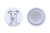 Italian Greyhound, Italian Sighthound – Pin with Your Dog, Add Your Own Photo – Design 02 | Art-Dog