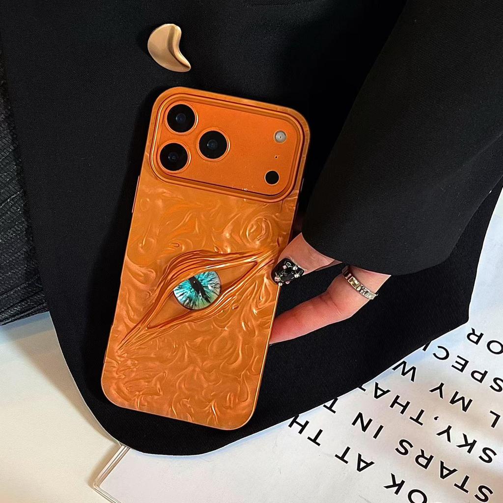 Devil's Eye Frosted Electroplated iPhone 17 Pro Max Drop-Proof Soft Case