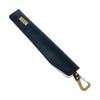Tabarat Fan Fan with Made In Japan with Genuine Himeji Leather Size Pouch, Case, Carabiner, (Navy, M)