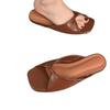 Fashion Hot Selling 2025 Summer Women Fashion Square Head Open Toe Narrow Strap Sandals New Style Open Heel Soft Bottom Beach Flip Flops