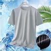 Men's Short-sleeved Summer New Loose Mesh Large Size Fat Quick-drying Sports and Leisure T-shirt