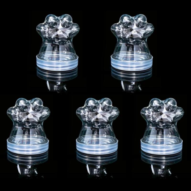 

Transparent Pet Fur Keepsake Bottle Pet Cat Hair Storage Jar Kawaii Cat Paw Shape Candy Jars Multi-purpose Pet Memorial Gift