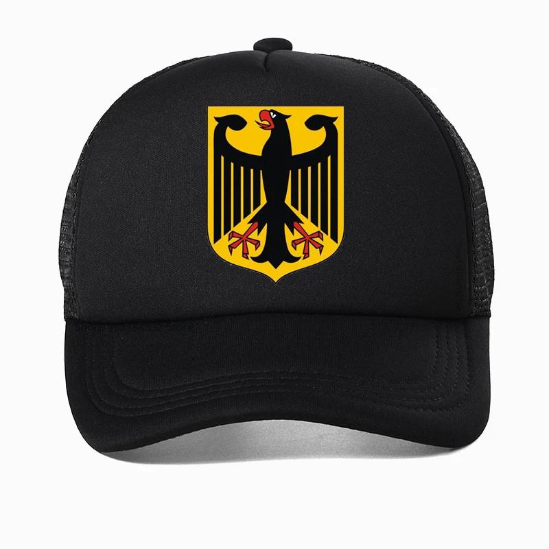 GERMAN EAGLE cap GERMANY STATE COAT OF ARMS Baseball Caps summer Breathable Mesh Trucker hats deutschland hat